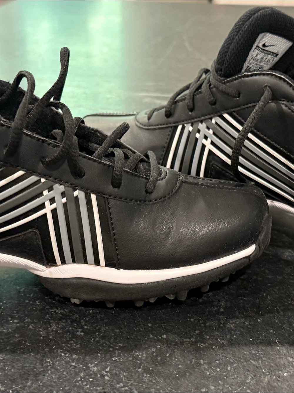 NEW Nike Delight IV Women’s Golf Shoes Black White Spikes Size 7.5